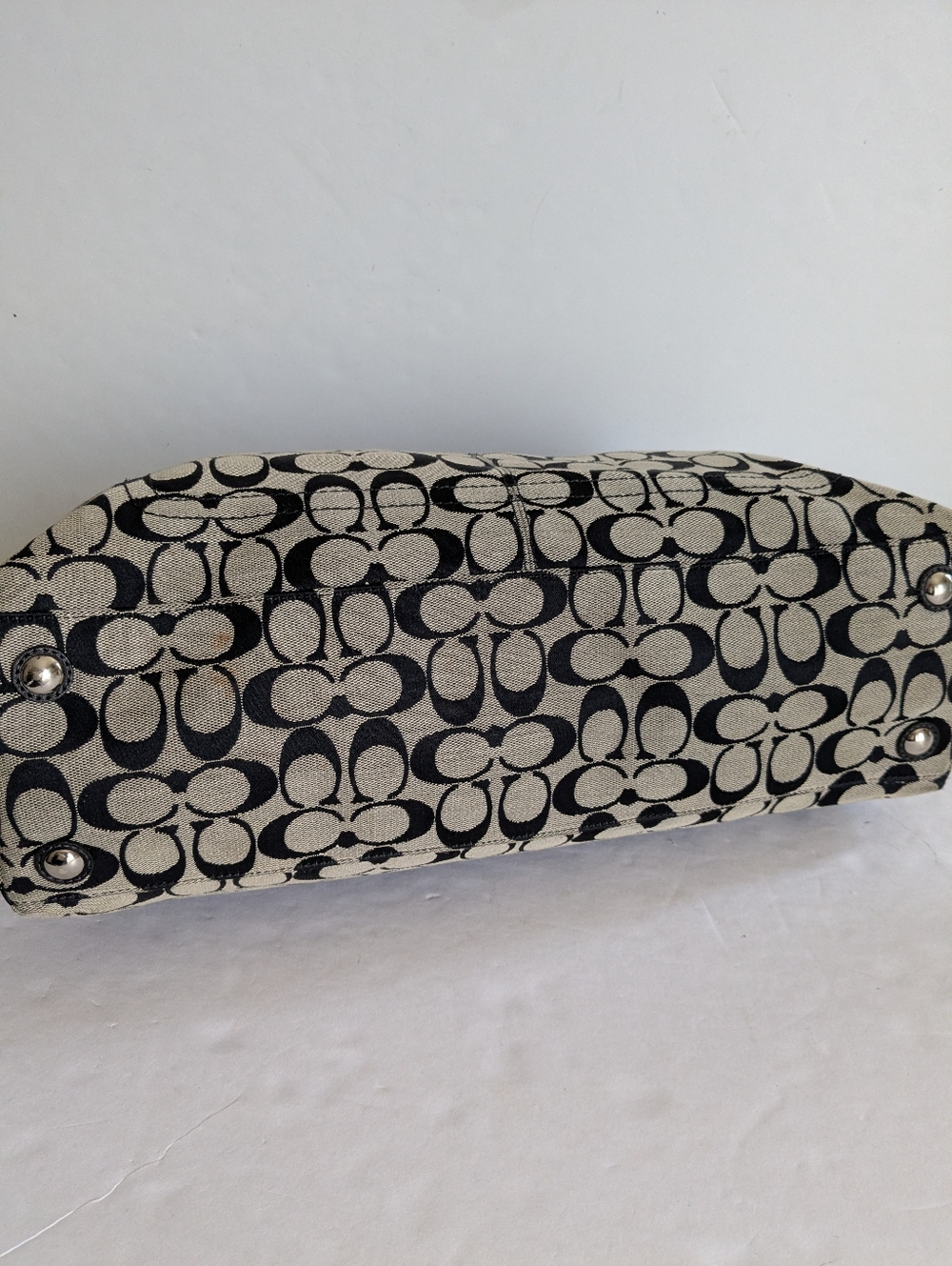 Coach Penelope Signature Logo Canvas Shoulder Bag - Picture 9 of 16